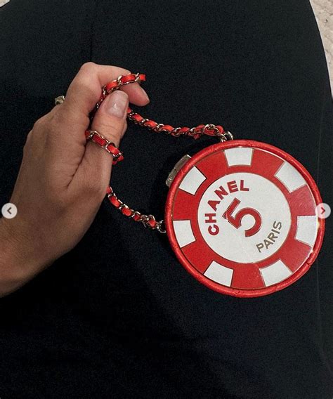 chanel poker chip bag